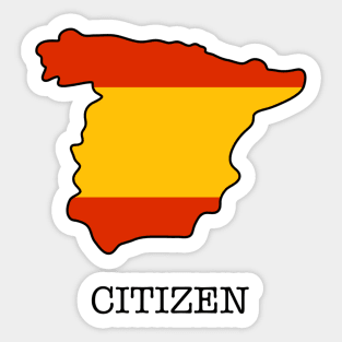 Spanish Citizen Sticker